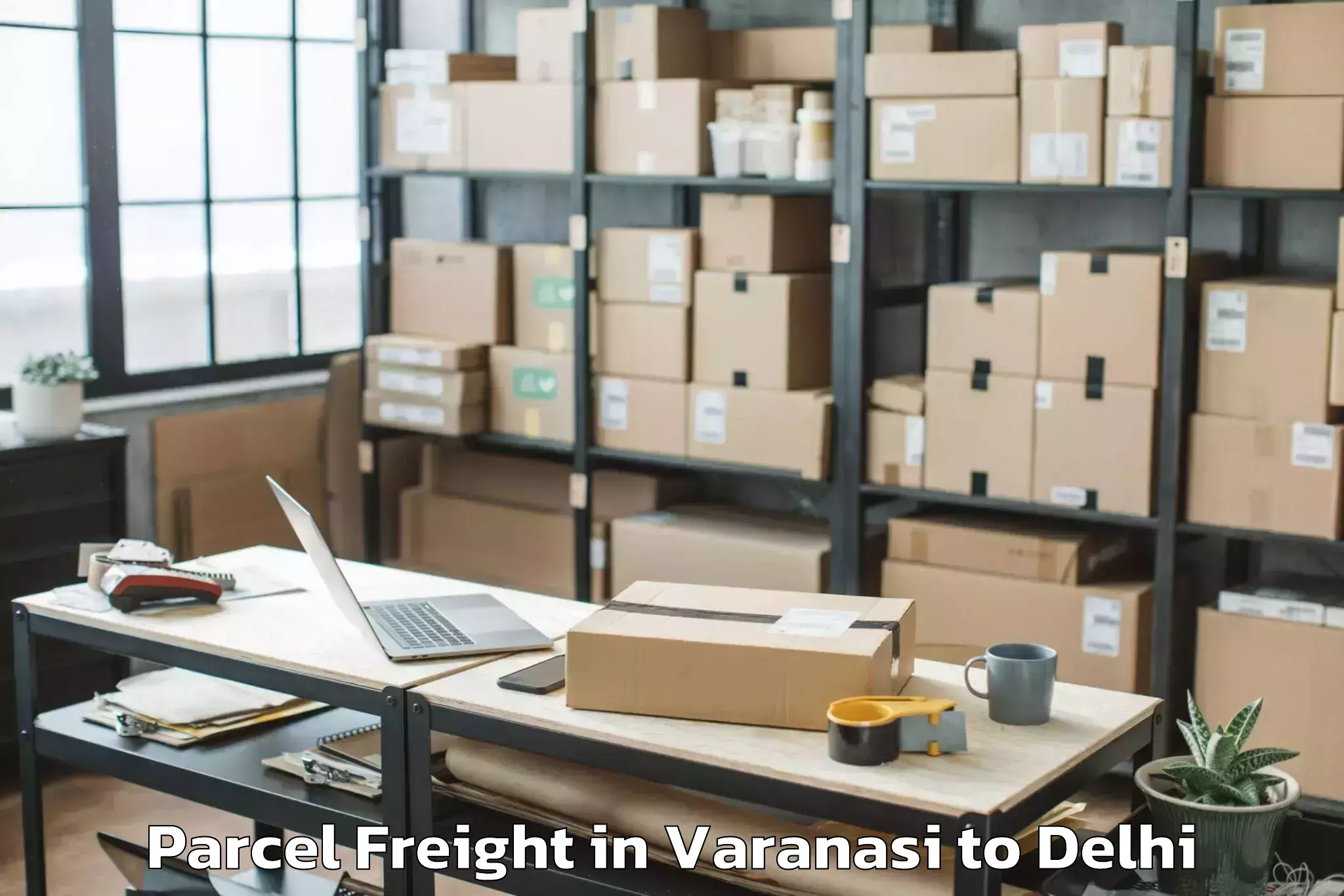 Easy Varanasi to Sadar Parcel Freight Booking